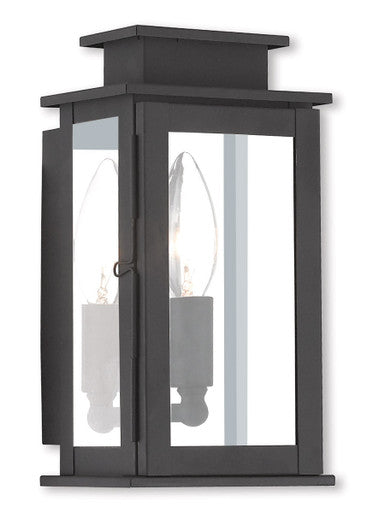 Livex Lighting Princeton Collection 1 Light Black Outdoor Wall Lantern in Black 20191-04