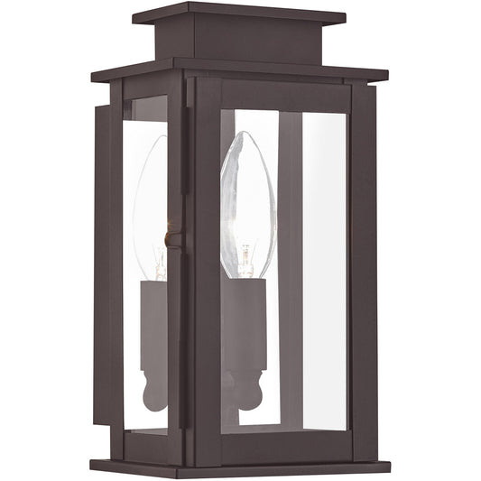 Livex Lighting Princeton Collection 1 Light Bronze Outdoor Wall Lantern in Bronze 20191-07