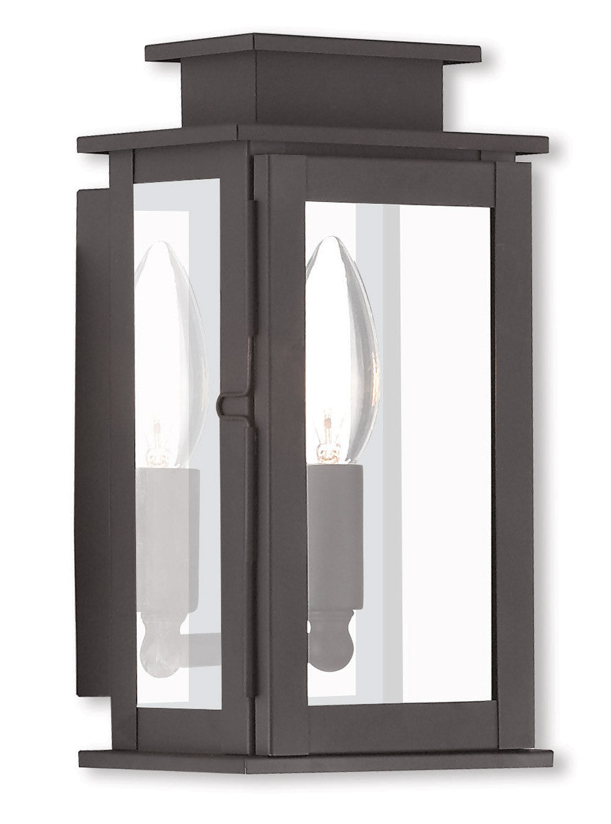 Livex Lighting Princeton Collection 1 Light Bronze Outdoor Wall Lantern in Bronze 20191-07