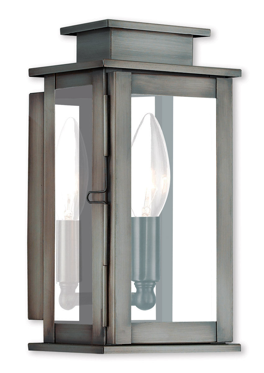 Livex Lighting Princeton Collection 1 Light VPW Outdoor Wall Lantern in Vintage Pewter 20191-29