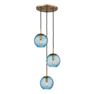 Hudson Valley Lighting Rousseau Chandelier in Aged Brass 2033-AGB-BL