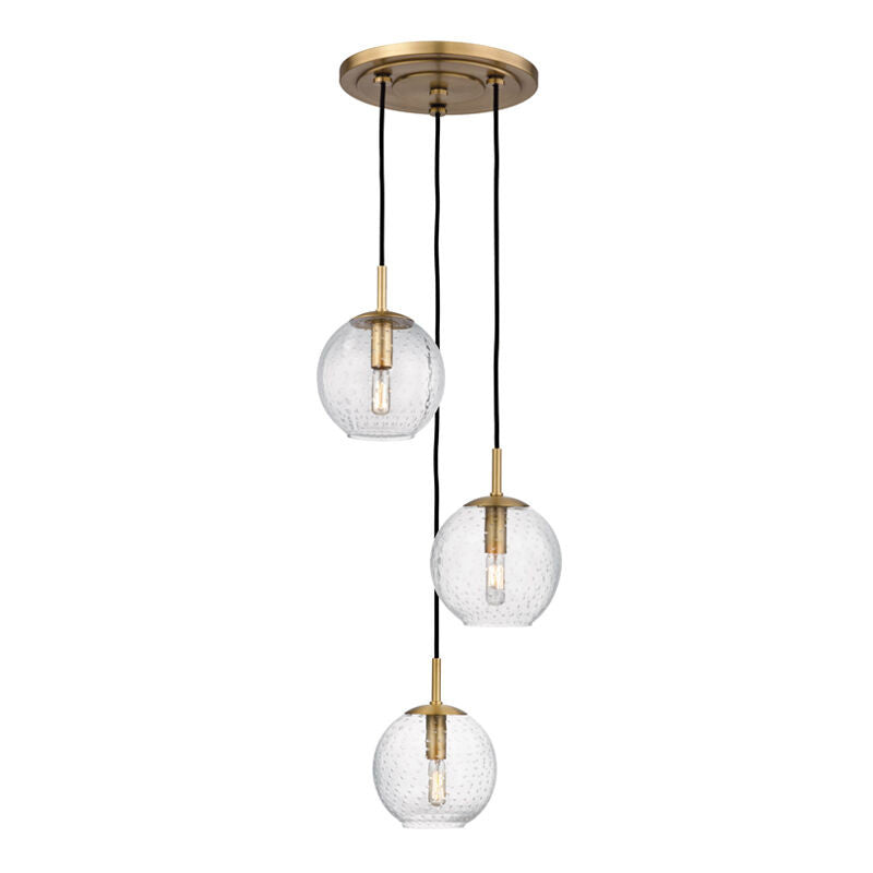 Hudson Valley Lighting Rousseau Chandelier in Aged Brass 2033-AGB-CL