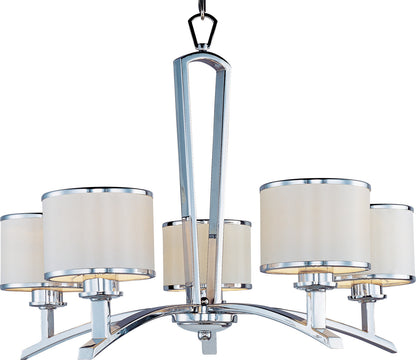 Maxim Salon 5-Light Chandelier in Polished Chrome 20375WTPC