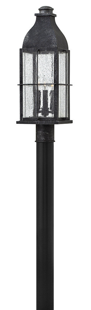 Hinkley Lighting Bingham Large Post Top or Pier Mount Lantern Greystone LED Bulb(s) Included 2041GS-LL