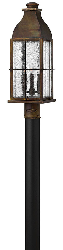 Hinkley Lighting Bingham Large Post Top or Pier Mount Lantern Sienna 2041SN