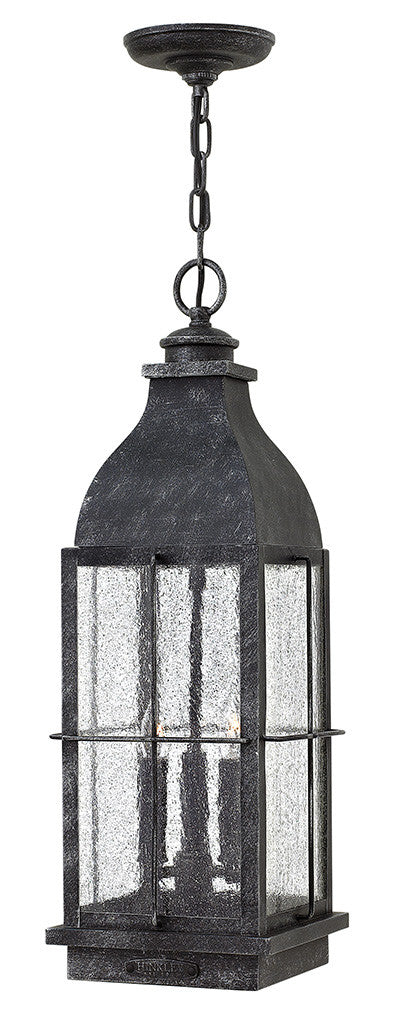 Hinkley Lighting Bingham Large Hanging Lantern Greystone LED Bulb(s) Included 2042GS-LL