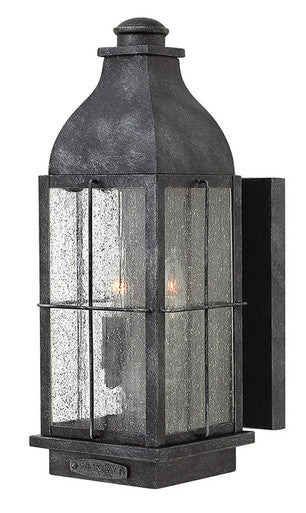 Hinkley Lighting Bingham Medium Wall Mount Lantern Greystone 2044GS