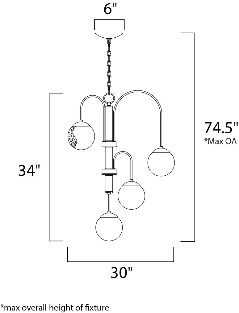 Maxim Reverb 10-Light Pendant w/LED Bulbs in Textured Bronze / Satin Brass 20469TBGTBZSBR/BUL