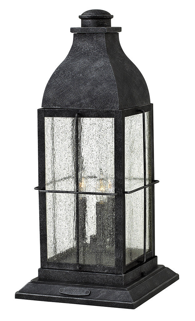 Hinkley Lighting Bingham Large Pier Mount Lantern Greystone LED Bulb(s) Included 2047GS-LL