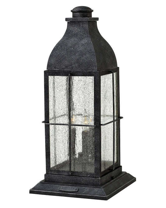 Hinkley Lighting Bingham Large Pier Mount Lantern 12v Greystone Low Voltage 12V LED Bulb(s) Included 2047GS-LV