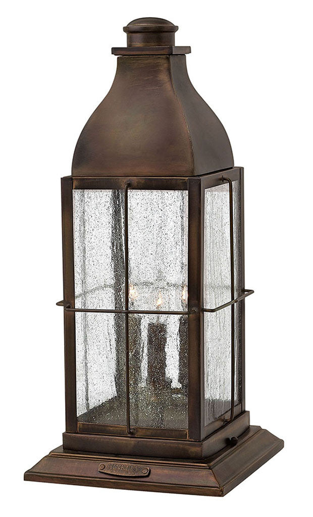 Hinkley Lighting Bingham Large Pier Mount Lantern Sienna 2047SN