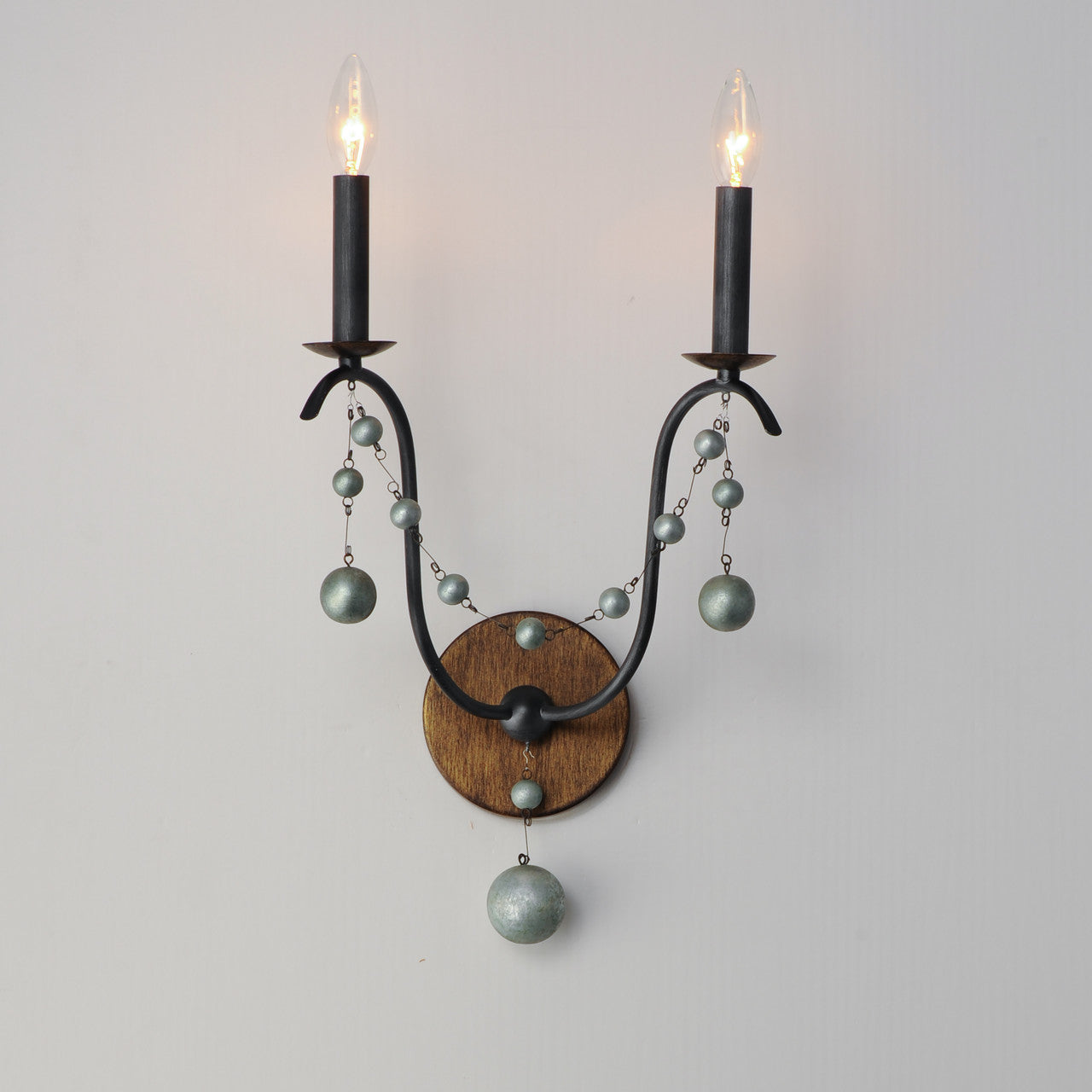 Maxim Formosa 2-Light Wall Sconce in Golden Noir 20482GN