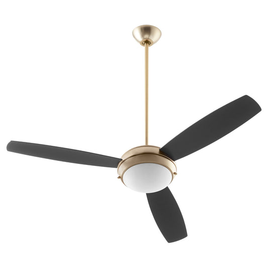 Quorum Expo Ceiling Fan in Aged Brass 20523-80