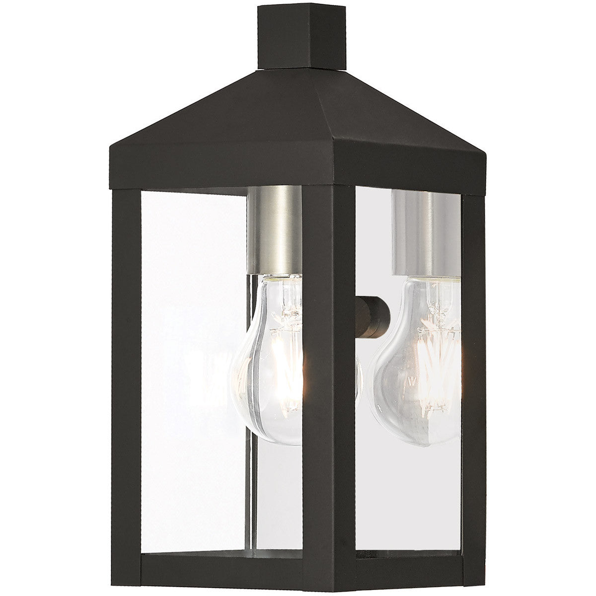 Livex Lighting Nyack Collection 1 Lt BK Outdoor Wall Lantern in Black 20581-04