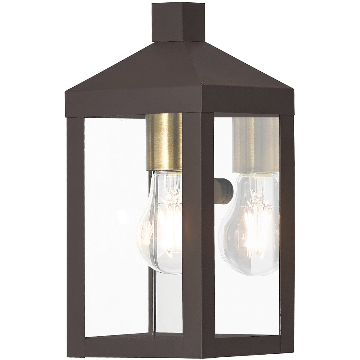 Livex Lighting Nyack Collection 1 Lt BZ Outdoor Wall Lantern in Bronze 20581-07