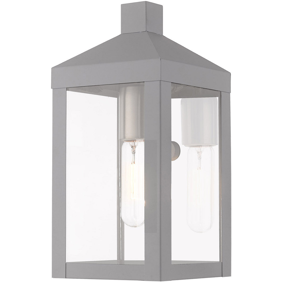 Livex Lighting Nyack Collection 1 Lt Nordic Gray Outdoor Wall Lantern in Nordic Gray 20581-80