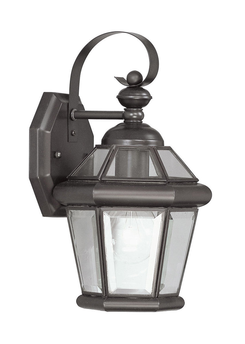 Livex Lighting Georgetown Collection 1 Light Bronze Outdoor Wall Lantern in Bronze 2061-07