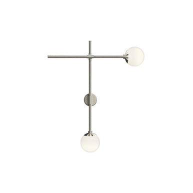 Sonneman Lighting Sabon™ LED Double Sconce in Satin Nickel 2062.13