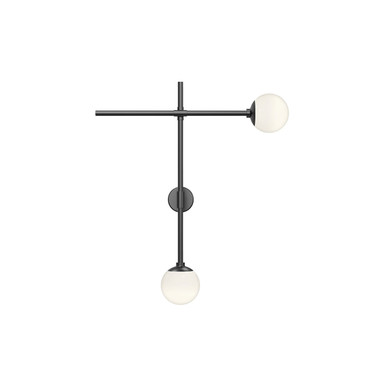 Sonneman Lighting Sabon™ LED Double Sconce in Satin Black 2062.25