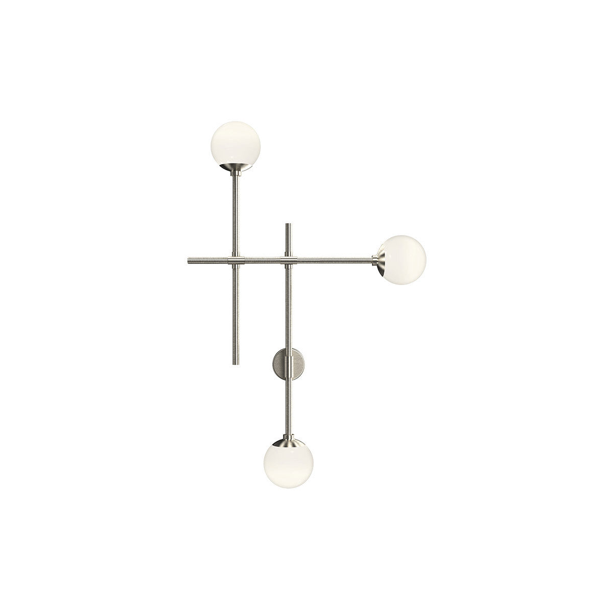 Sonneman Lighting Sabon LED Triple Sconce in Satin Nickel 2063.13