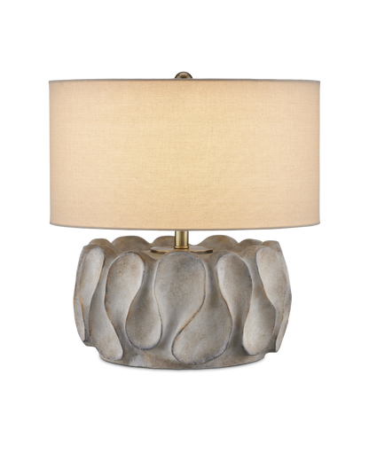 Currey & Co Weststrand Table Lamp in Gray/Dark Gray/Brown/Light Antique Brass 6000-0928