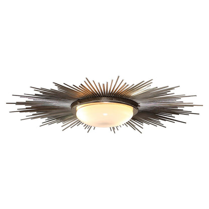 Global Views Sunburst Light Fixture in Nickel 9.91412