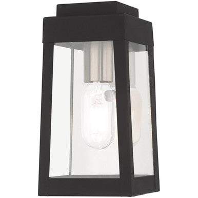 Livex Lighting Oslo Collection 1 Lt Black Outdoor Wall Lantern in Black 20851-04