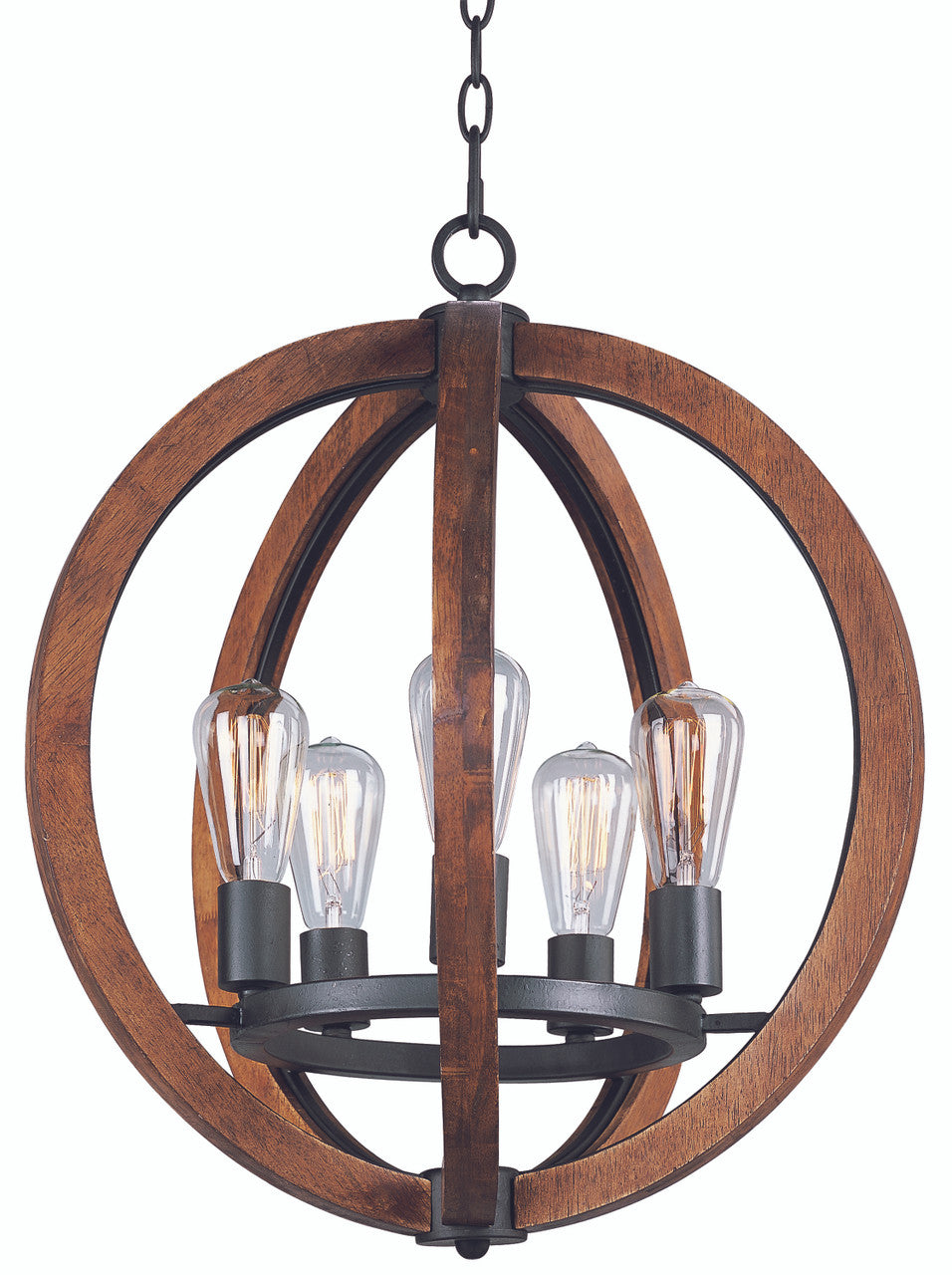 Maxim Bodega Bay 5-Light Chandelier w/Bulb in Anthracite 20917APAR/BUI