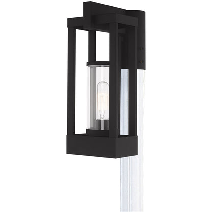 Livex Lighting Delancey Collection 1 Lt Black Outdoor Post Top Lantern in Black 20994-04