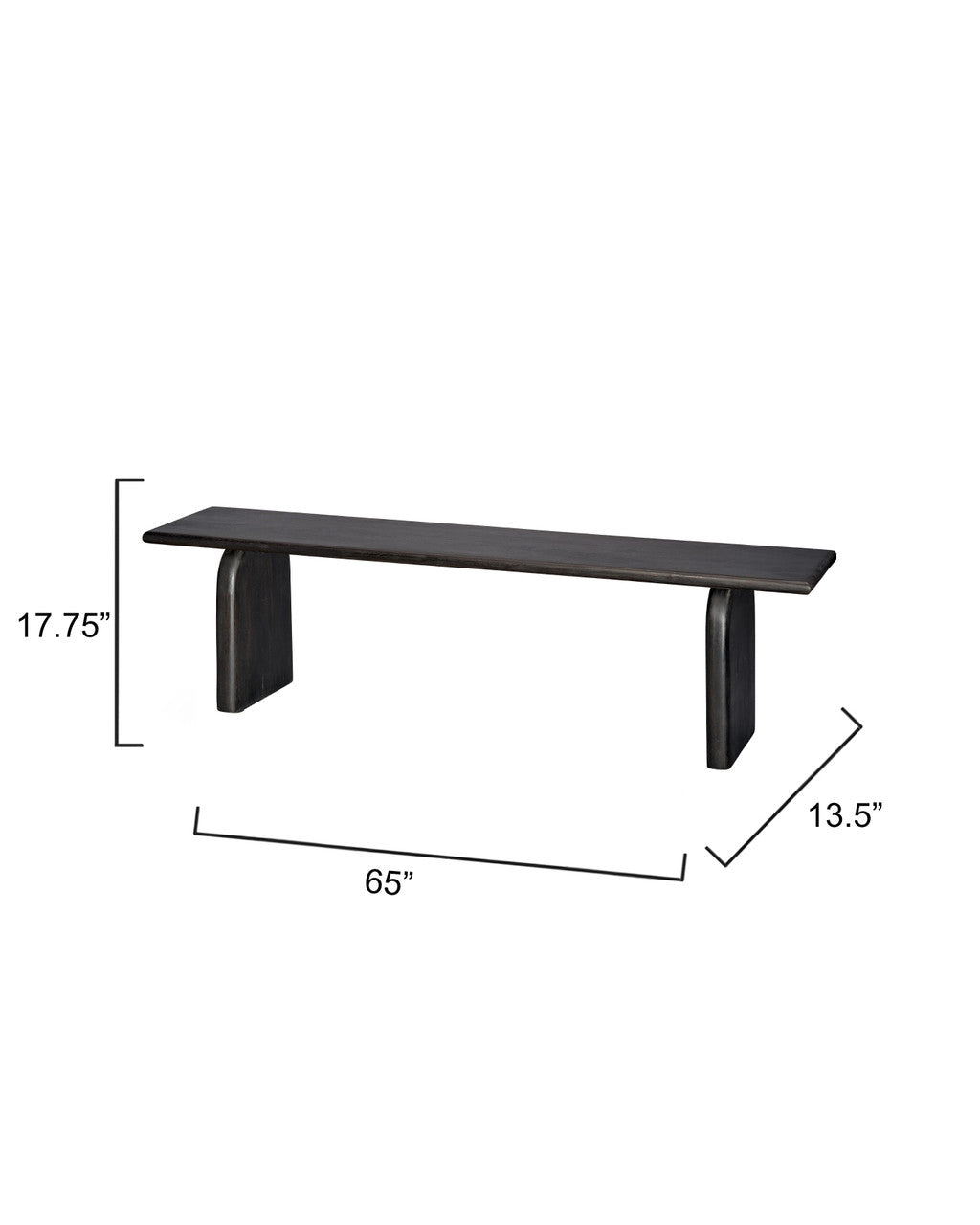 Jamie Young Arc Bench 20ARC-BEBK