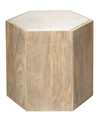 Jamie Young Argan Hexagon Table 20ARGA-LGWH