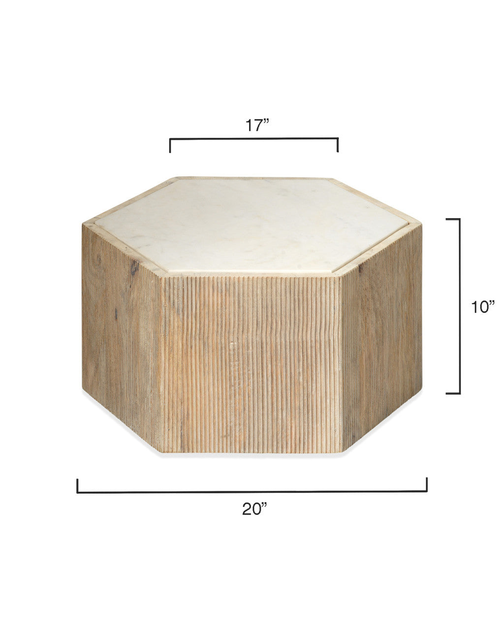 Jamie Young Argan Hexagon Table 20ARGA-SMWH