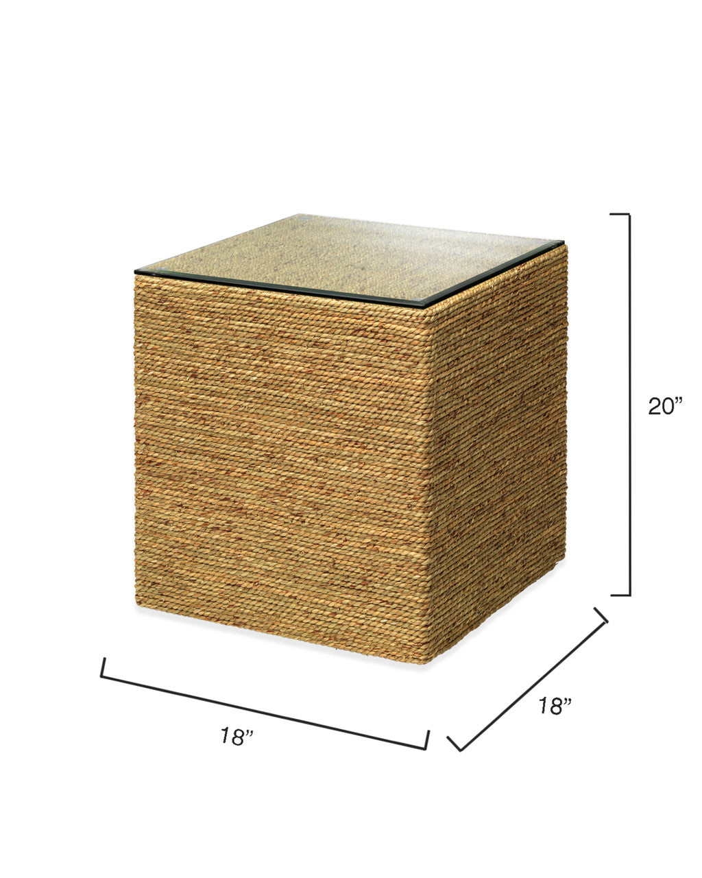 Jamie Young Captain Square Side Table 20CAPT-SQNA