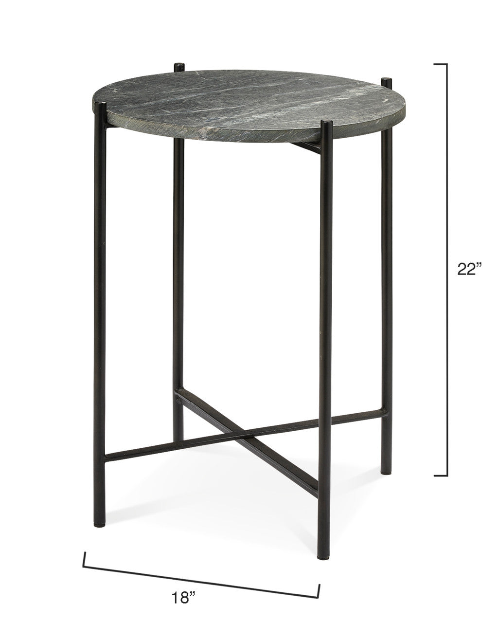 Jamie Young Domain Side Table 20DOMA-STBK