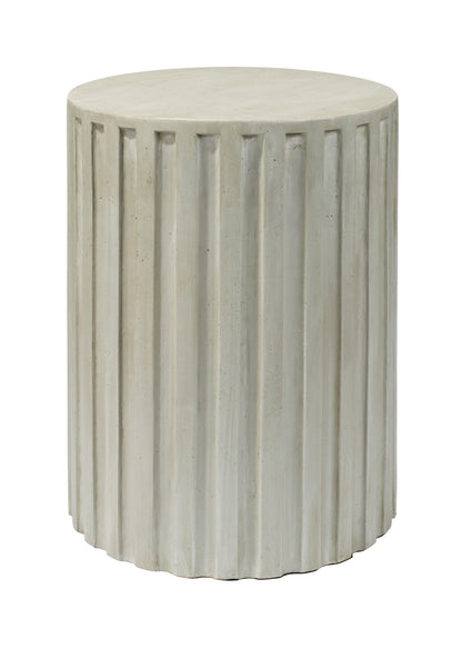 Jamie Young Fluted Column Side Table 20FLUT-STGR