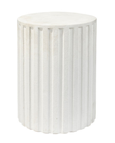 Jamie Young Fluted Column Side Table 20FLUT-STWH