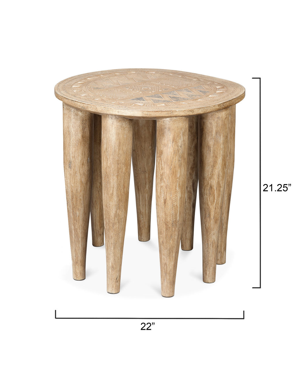 Jamie Young Naga Stool 20NAGA-STNA