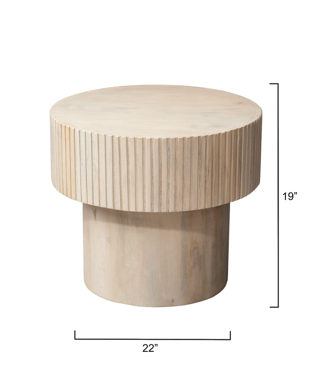 Jamie Young Notch Round Side Table 20NOTC-RNBW