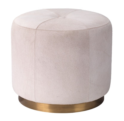 Jamie Young Thackeray Round Pouf 20THAC-SMWH