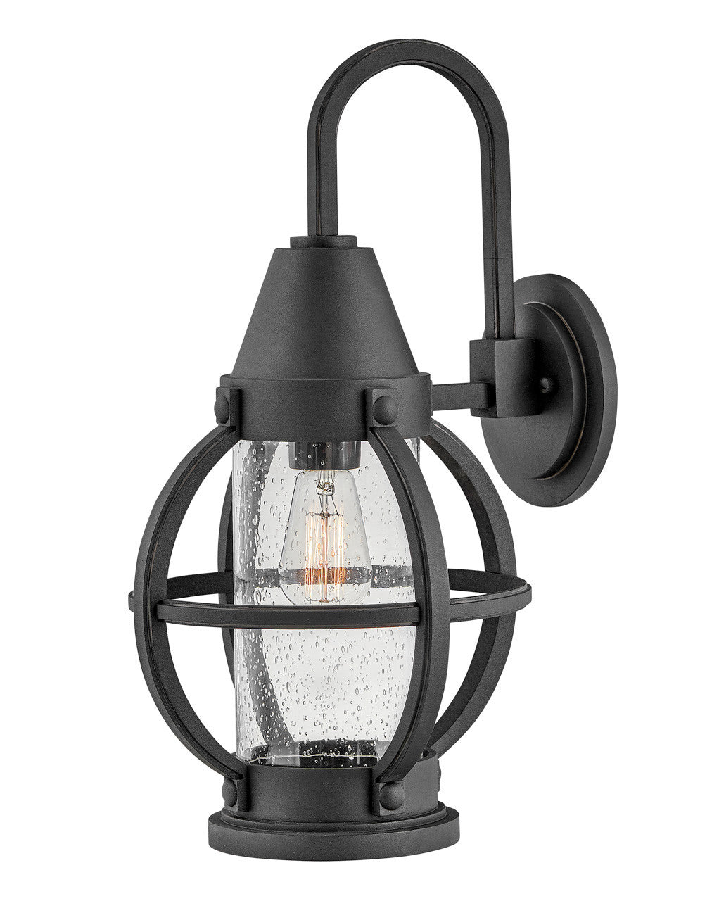 Hinkley Lighting Chatham Large Wall Mount Lantern Museum Black 21005MB