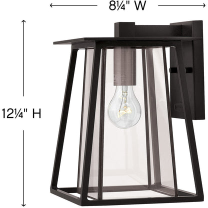 Hinkley Lighting Walker Small Wall Mount Lantern Black 2100BK