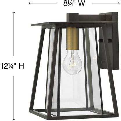 Hinkley Lighting Walker Small Wall Mount Lantern Buckeye Bronze 2100KZ