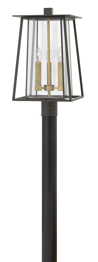 Hinkley Lighting Walker Large Post Top or Pier Mount Lantern Buckeye Bronze 2101KZ