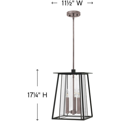 Hinkley Lighting Walker Large Hanging Lantern Black 2102BK