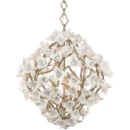 Corbett Lighting Lily Chandelier in Enchanted Silver Leaf 211-46