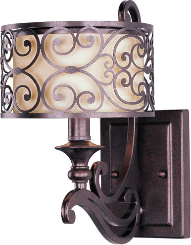 Maxim Mondrian 1-Light Wall Sconce in Umber Bronze 21152WHUB