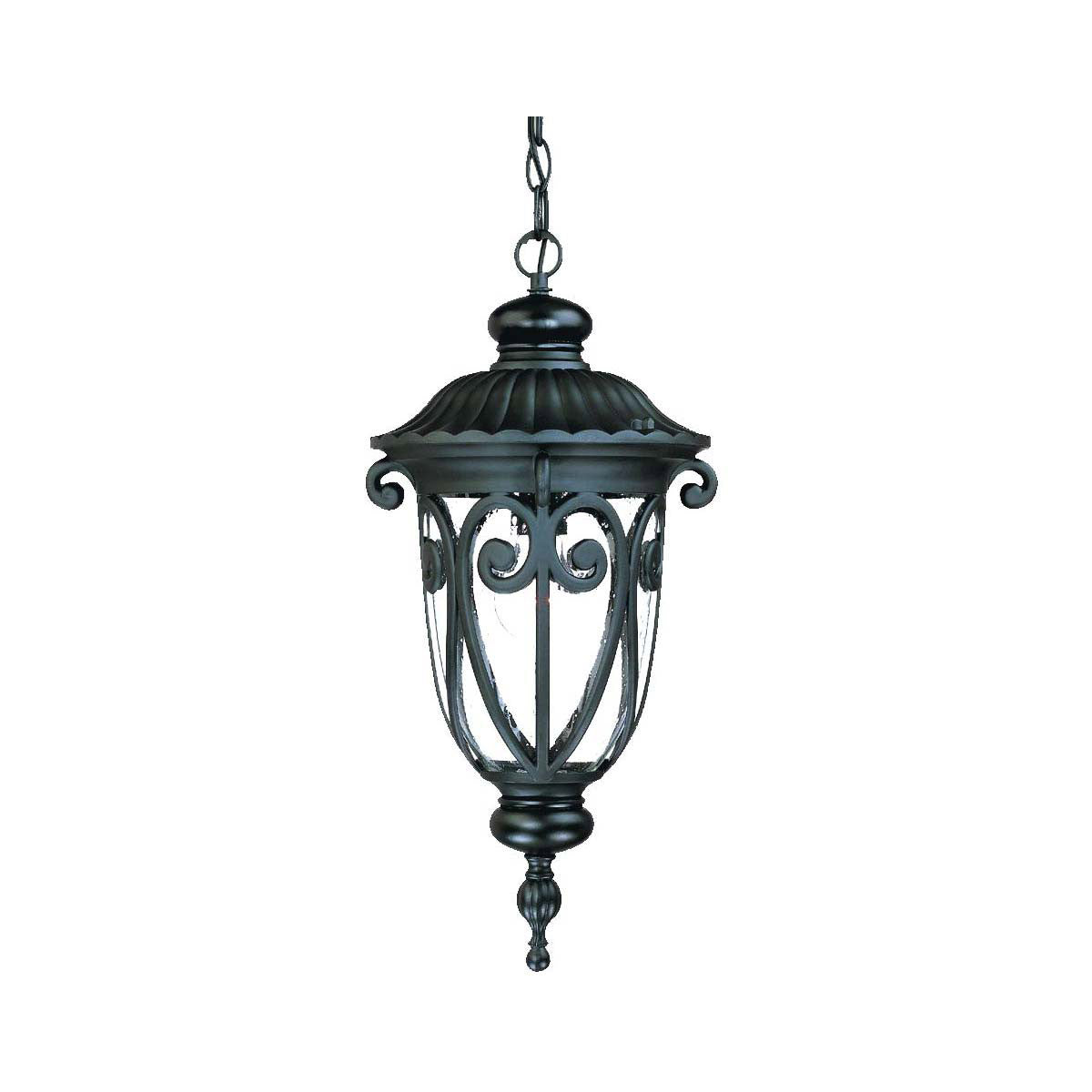 Acclaim Lighting Naples 1-Light Matte Black Hanging Light in Matte Black 2116BK