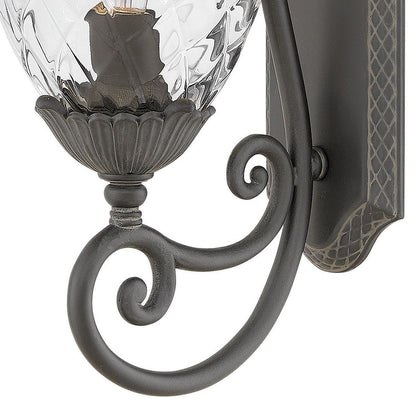 Hinkley Lighting Plantation Small Wall Mount Lantern Museum Black 2120MB