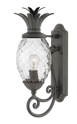 Hinkley Lighting Plantation Small Wall Mount Lantern Museum Black 2120MB