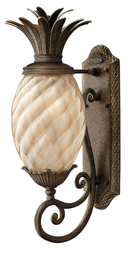 Hinkley Lighting Plantation Small Wall Mount Lantern Pearl Bronze 2120PZ